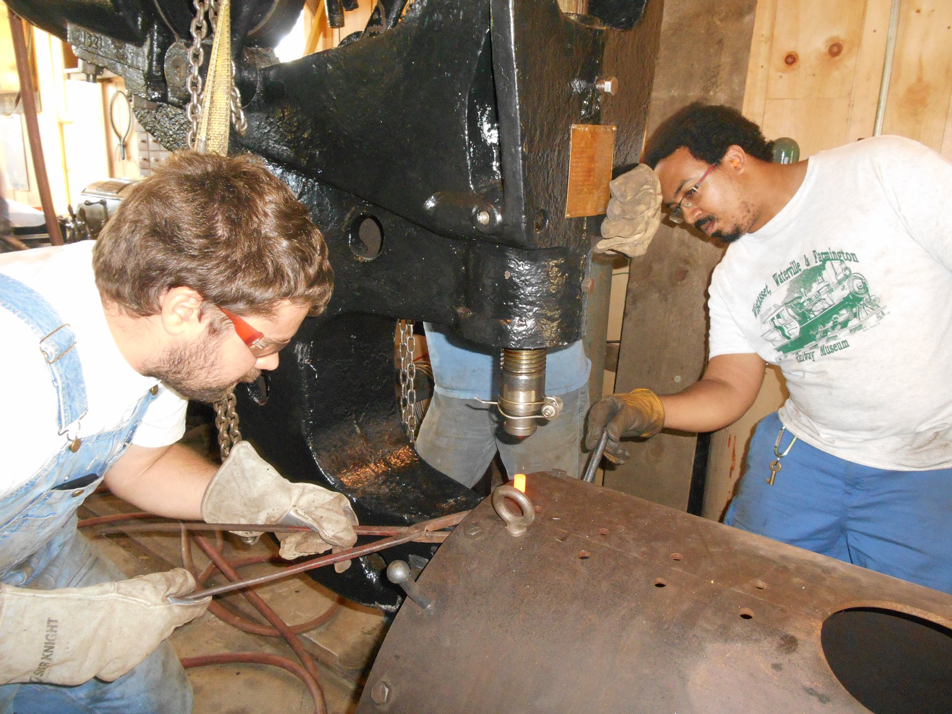Riveting #10's Smokebox